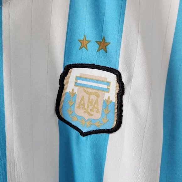 Argentina Blue/White Short Sleeve Soccer Jersey - Picture 5 of 12